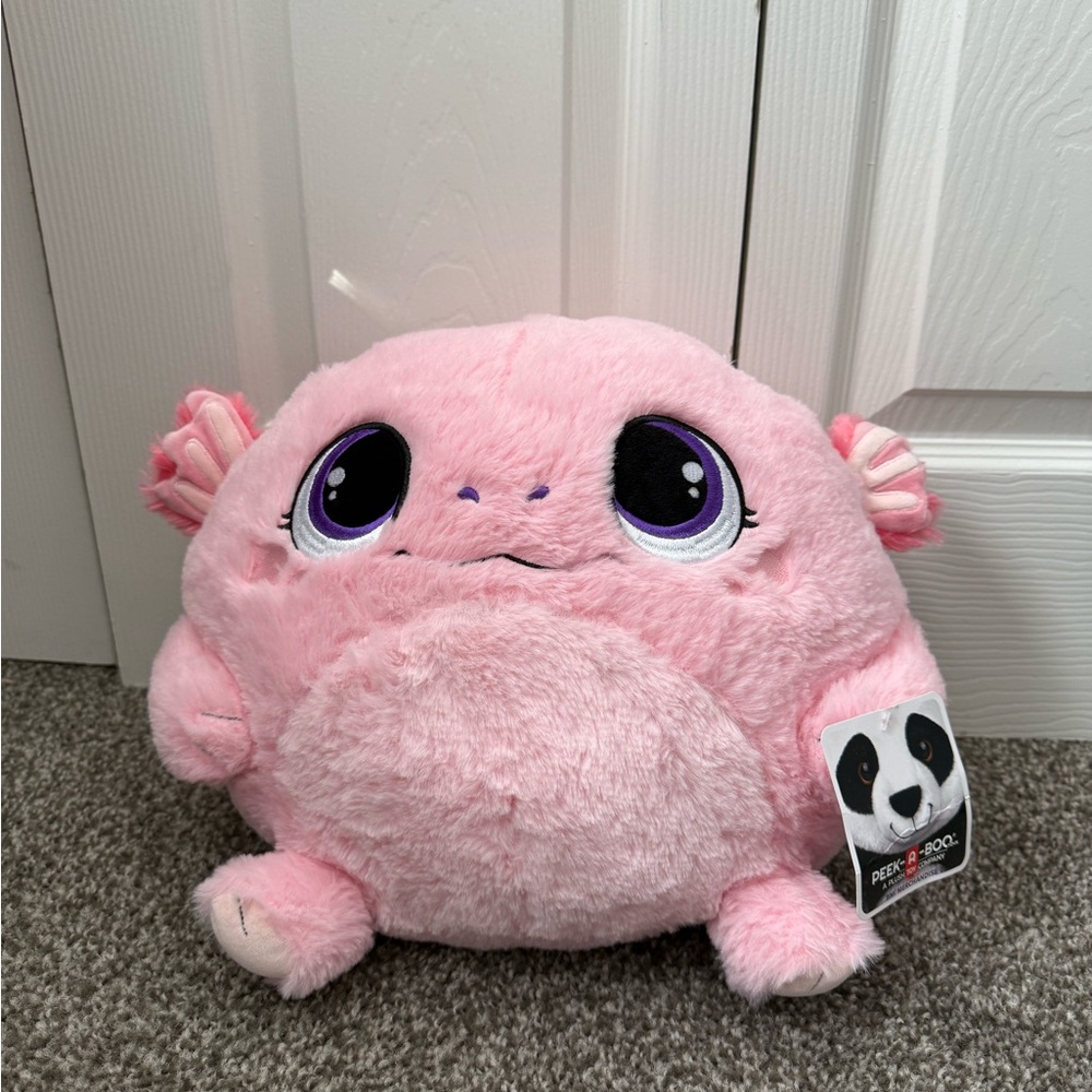 Pink Plush Axolotl Stuffed Animal